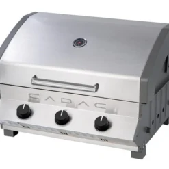 Cadac Inbouwbarbecue Meridian Built-in 3 Brander RVS