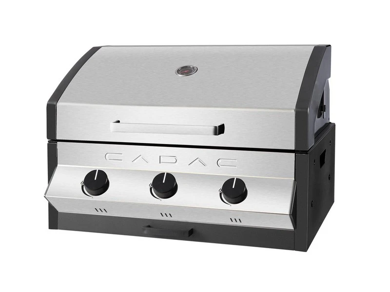 Cadac Inbouwbarbecue Meridian Built-in 3 Brander RVS 2 Cadac Inbouwbarbecue Meridian Built-in 3 Brander RVS - Afbeelding 2