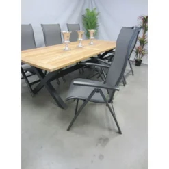 Te Velde Tuinmeubelen Tuinset Lecce Tuinstoel Met Lucan Teak Tuintafel -Goedkope Hortus Licht Winkel 1 2 te velde tuinmeubelen tuinset lecce tuinstoel met lucan teak tuintafel stoel tafel leccelucan240