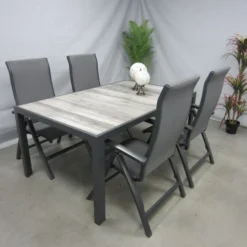 Te Velde Tuinmeubelen Tuinset Milano Tuinstoel Met Hartman Tanger 168 Tuintafel