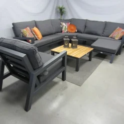 Te Velde Tuinmeubelen Jackson Aluminium Hoek-lounge Set 4 Delig -Goedkope Hortus Licht Winkel 10 18 te velde tuinmeubelen jackson aluminium hoek lounge set 4 delig met voetenbank jackson4