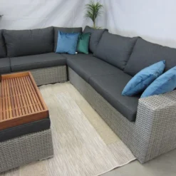 Te Velde Tuinmeubelen Nashville Hoek-lounge Set -Goedkope Hortus Licht Winkel 12 12 tevelde tuinmeubelen nashville hoek lounge set zijkant nashville