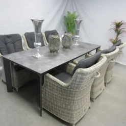 Te Velde Tuinmeubelen Tuinset Anna Xl Tuinstoel Met Kettler Diamond Hpl Tuintafel