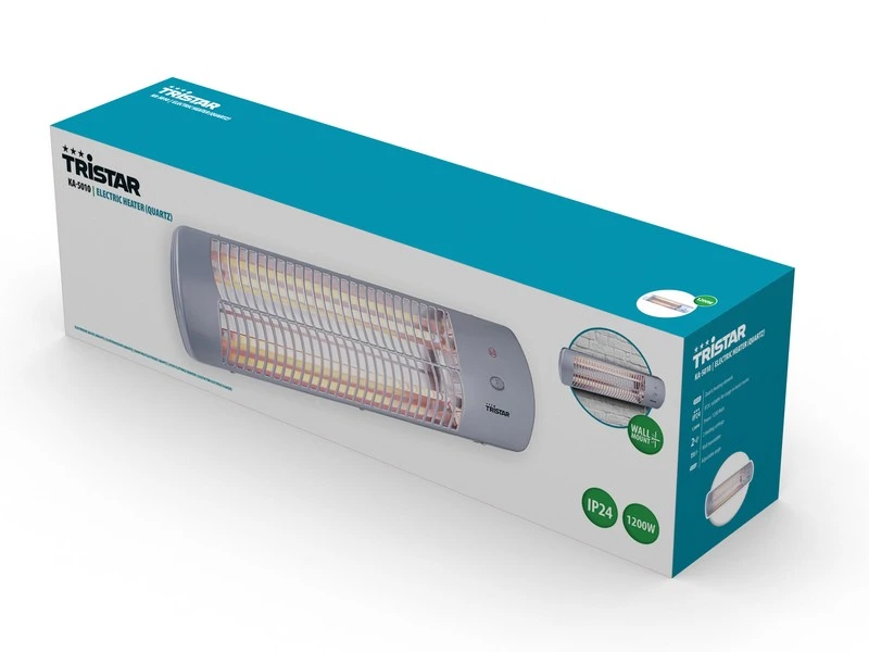 Tristar Quartz Kachel 600-1200 Watt Muurbevestiging 5 Tristar Quartz Kachel 600-1200 Watt Muurbevestiging - Afbeelding 5