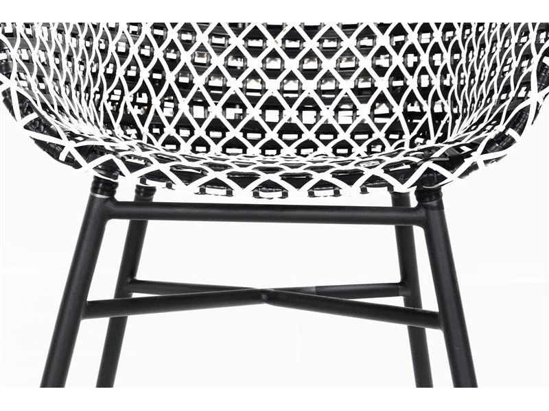 Hartman Tuinset Delphine Black-white Met Yasmani Tafel 240 3 Hartman Tuinset Delphine Black-white Met Yasmani Tafel 240 - Afbeelding 3