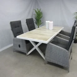 Te Velde Tuinmeubelen Tuinset Ross Met Hartman Canterbury 186 Tafel