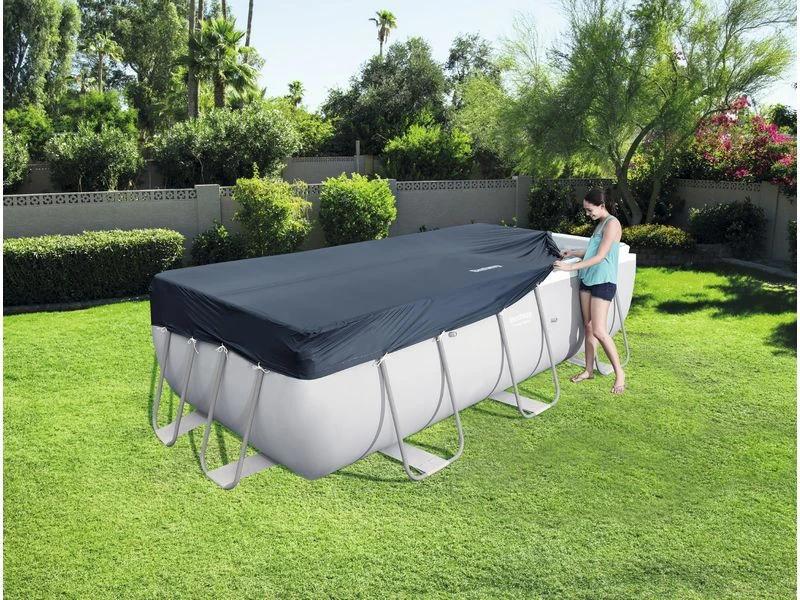 Bestway Flowclear Cover Power Steel Rechthoek 404 /412 2 Bestway Flowclear Cover Power Steel Rechthoek 404 /412 - Afbeelding 2