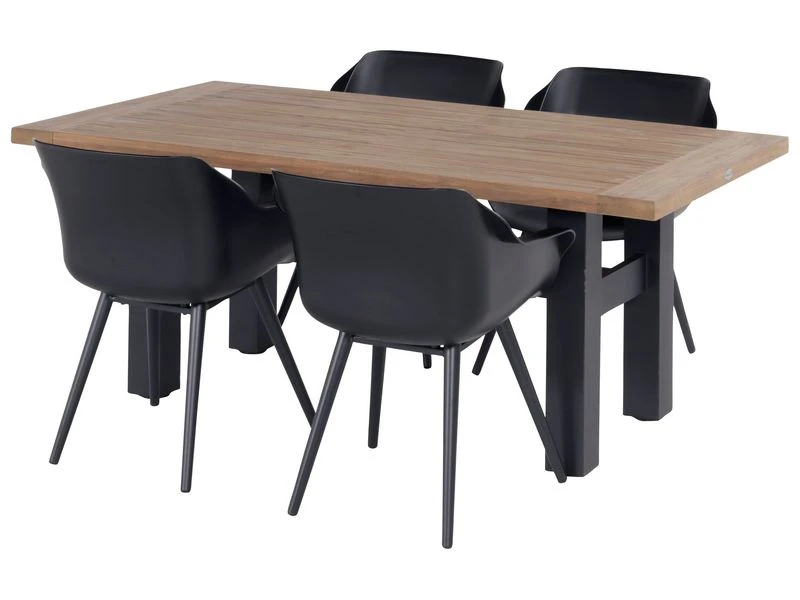 Hartman Tuinset Sophie Studio Zwart Met Yasmani Tafel 180 1 Hartman Tuinset Sophie Studio Zwart Met Yasmani Tafel 180