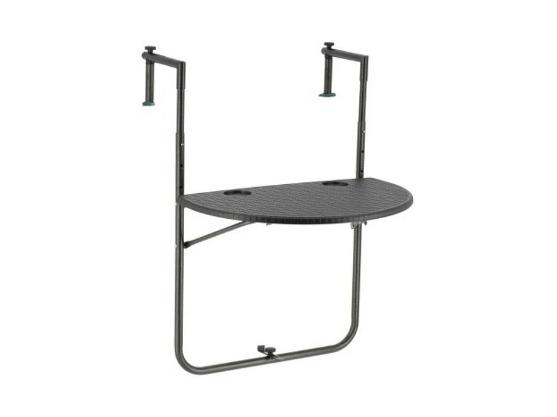 Gimeg Livin Outdoor Balkontafel Halfrond Antraciet 1 Gimeg Livin Outdoor Balkontafel Halfrond Antraciet