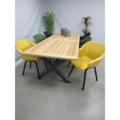 Hartman Tuinset Sophie Element Kleur Met Kruispoot Teaktafel 240