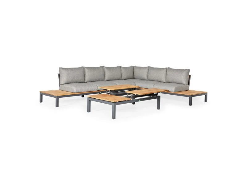 Suns Memphis Platform Teak Lounge Set XL Links 2 Suns Memphis Platform Teak Lounge Set XL Links - Afbeelding 2