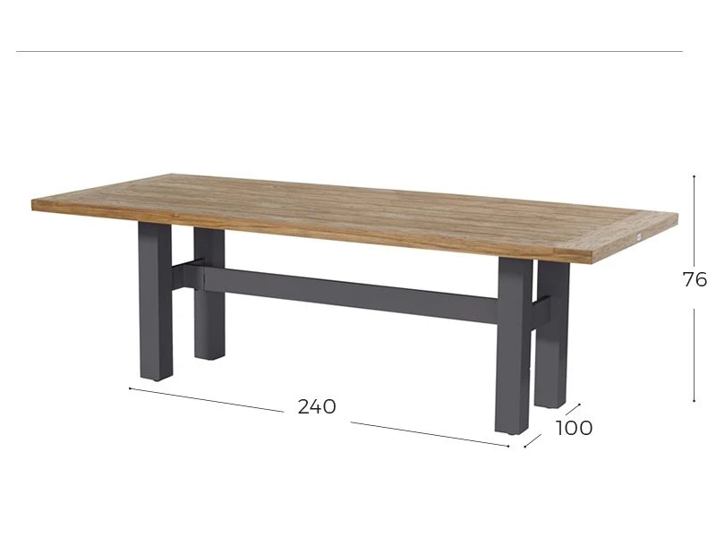 Hartman Yasmani Tuintafel 240 2 Hartman Yasmani Tuintafel 240 - Afbeelding 2