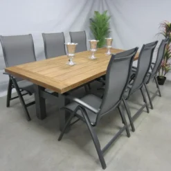 Te Velde Tuinmeubelen Tuinset Lecce Tuinstoel Met Hartman Yasmani Teak Tuintafel