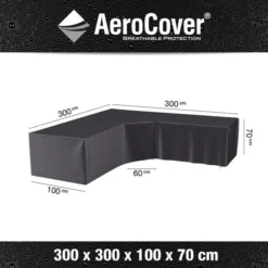Platinum Aerocover Loungesethoes Hoekset Trapeze 300x300x100xH70